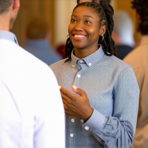 Community Engagement for Local SEO in Texas Business owner participating in local Texas community event