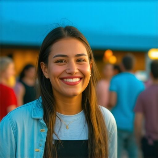 Community Engagement in Texas Business owner engaging with community at local event in Texas