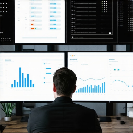 Data-Driven Local SEO Analysis SEO analyst reviewing local SEO metrics and analytics