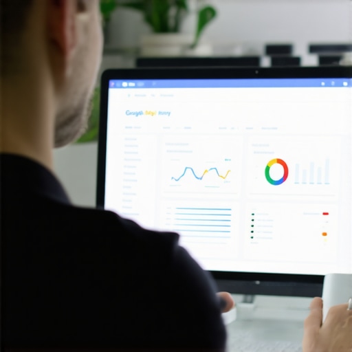 SEO expert reviewing Google My Business profile on computer