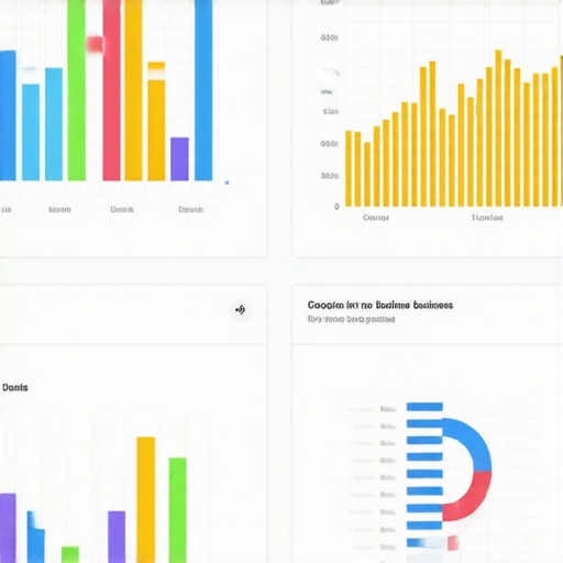 Chart showing local SEO metrics and Google My Business insights