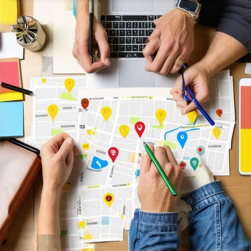 Team analyzing local SEO maps and digital marketing strategies for Plano businesses.